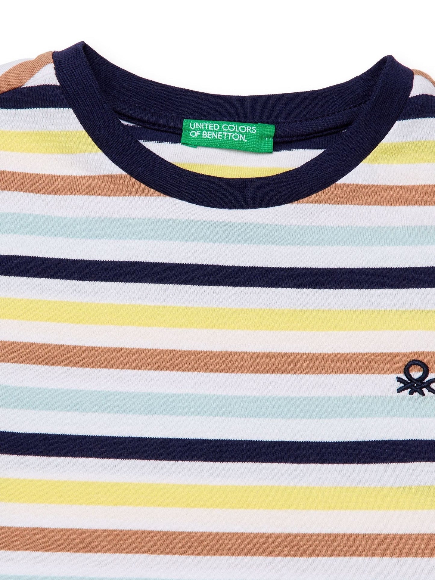 Dsiney Kidz - Benetton White Striped T-Shirt image 3