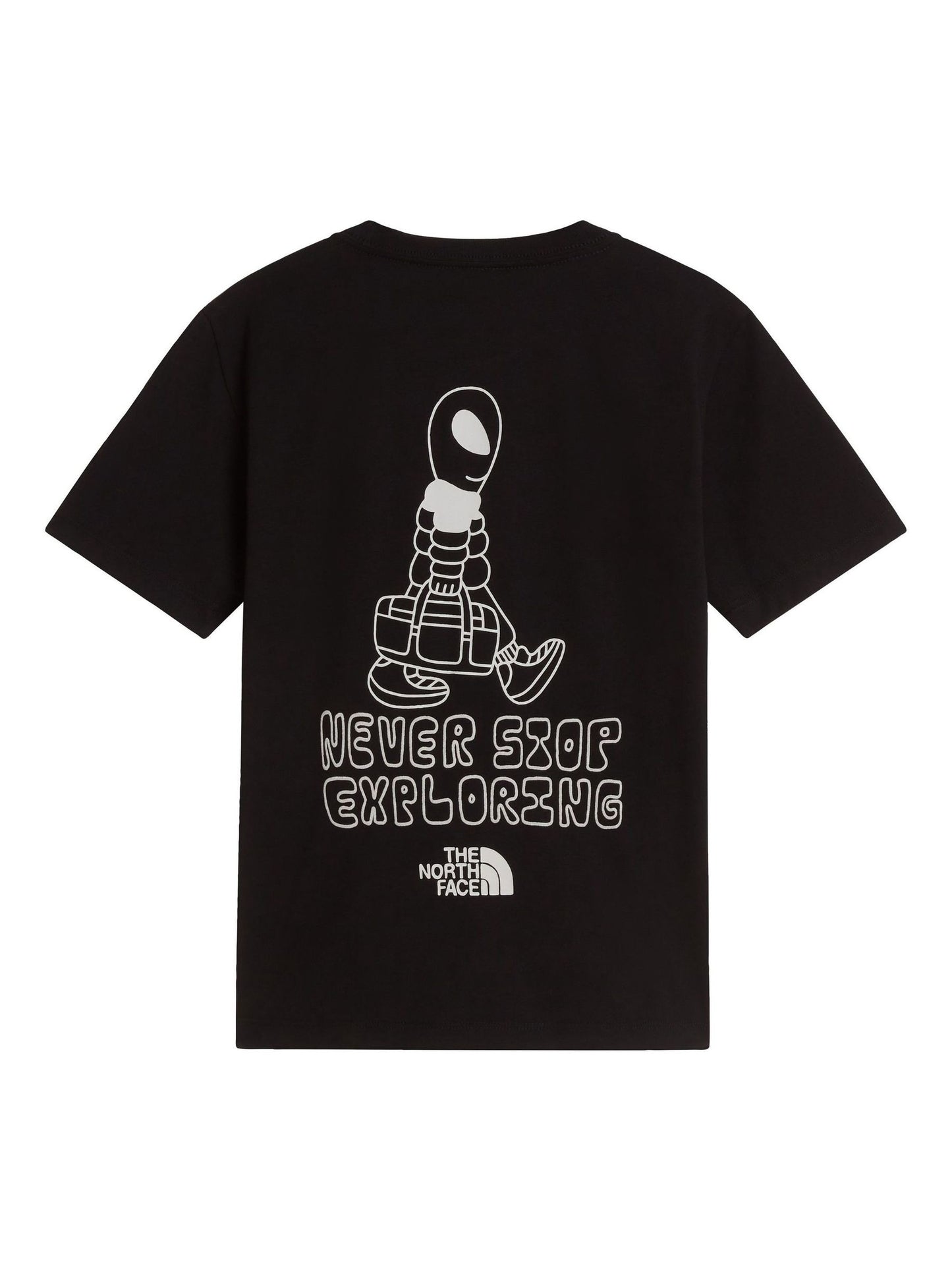 Dsiney Kidz - The North Face Black Teen Alien Back Graphic T-Shirt image 5