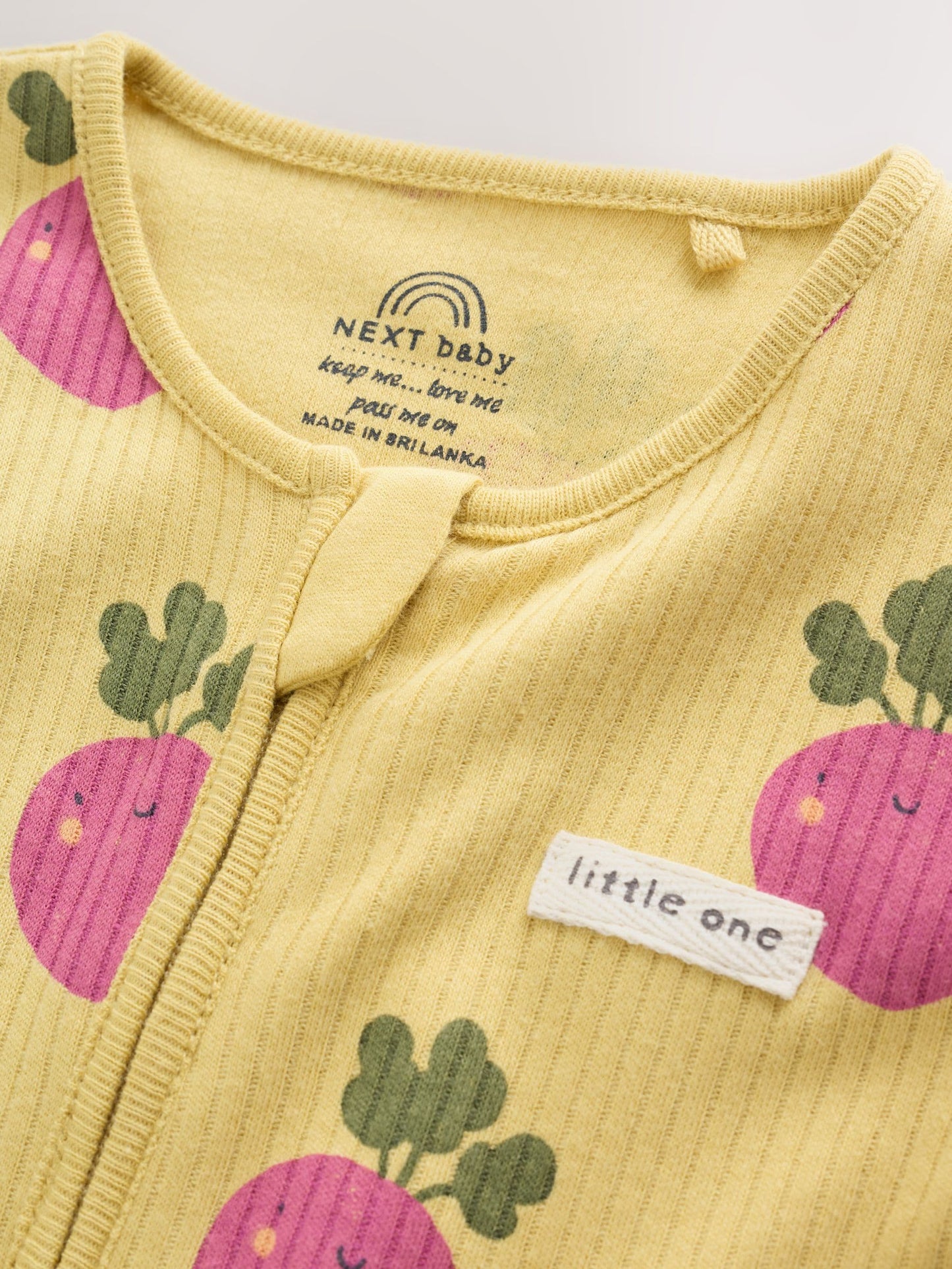 Bright Fruits Two Way Zip Baby Sleepsuits 3 Pack (0-3yrs) image 9