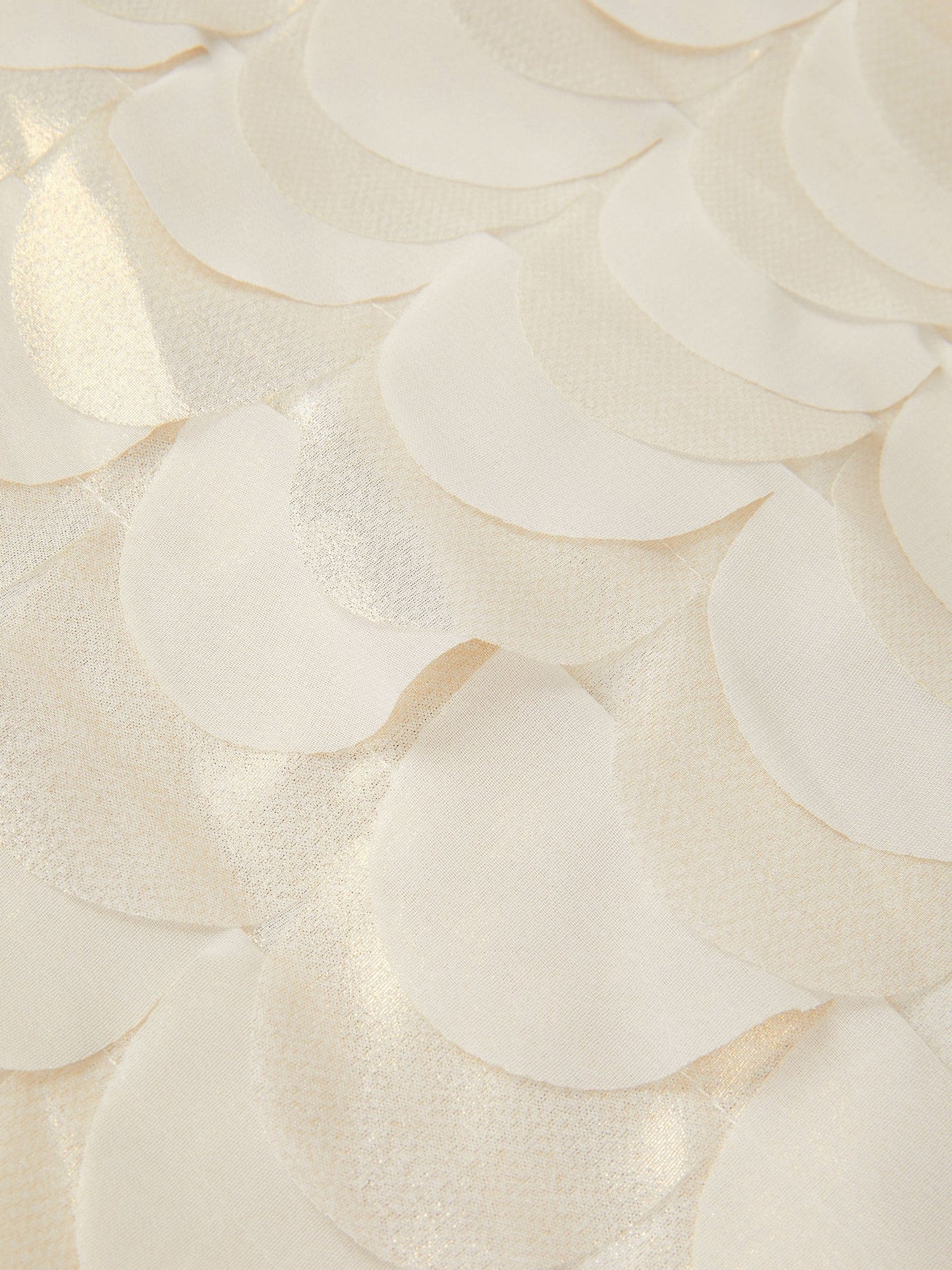 Monsoon Gold Jazzy Shimmer Scallop Frill Dress image 4