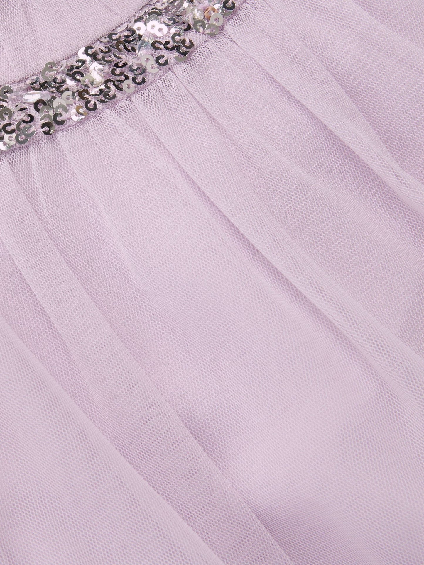 Dsiney Kidz - Monsoon Lilac Purple Nessa Sparkle Collar Waterfall Dress image 4