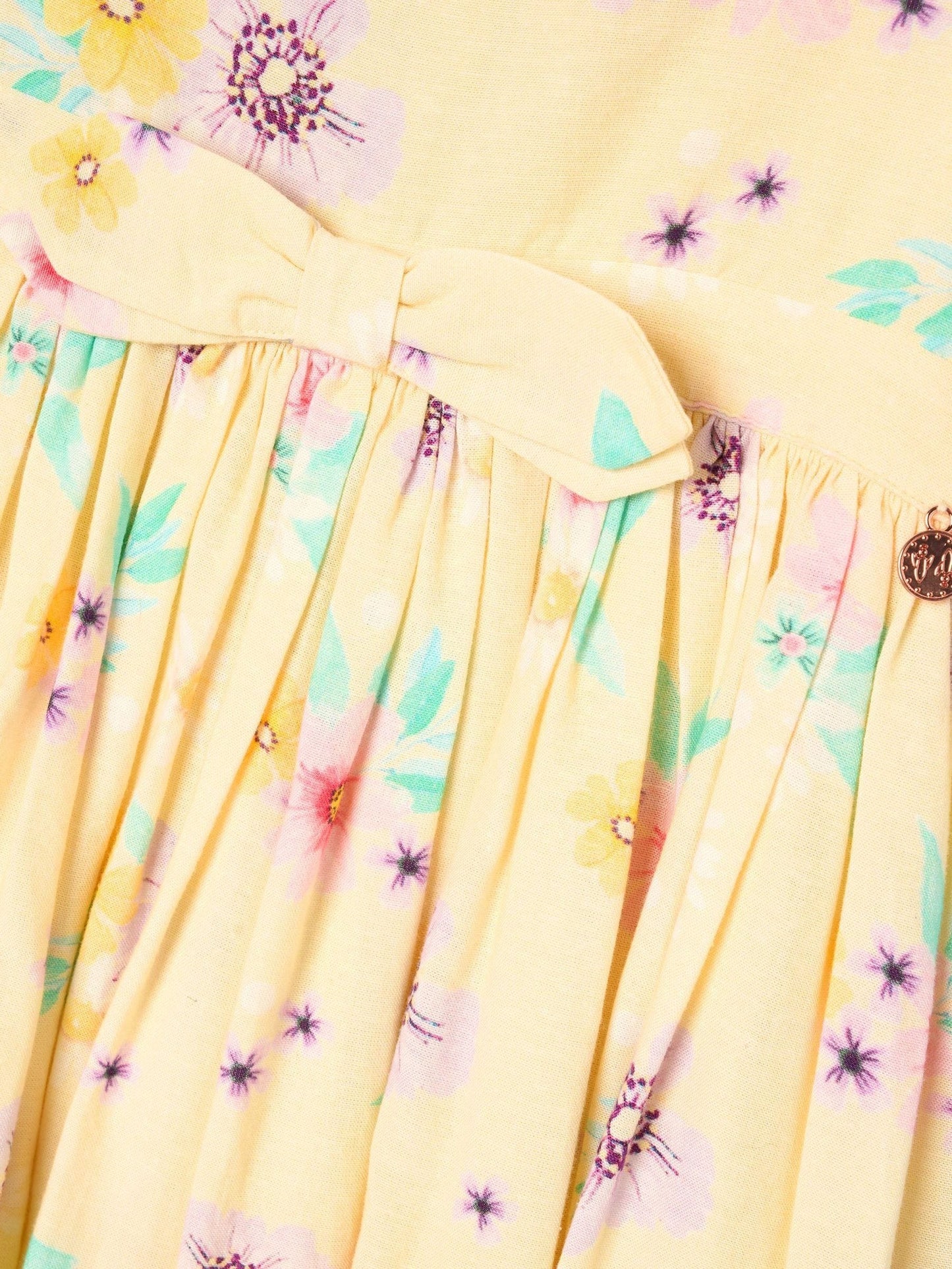 Angel & Rocket Natural Edie Linen Floral Dress image 7