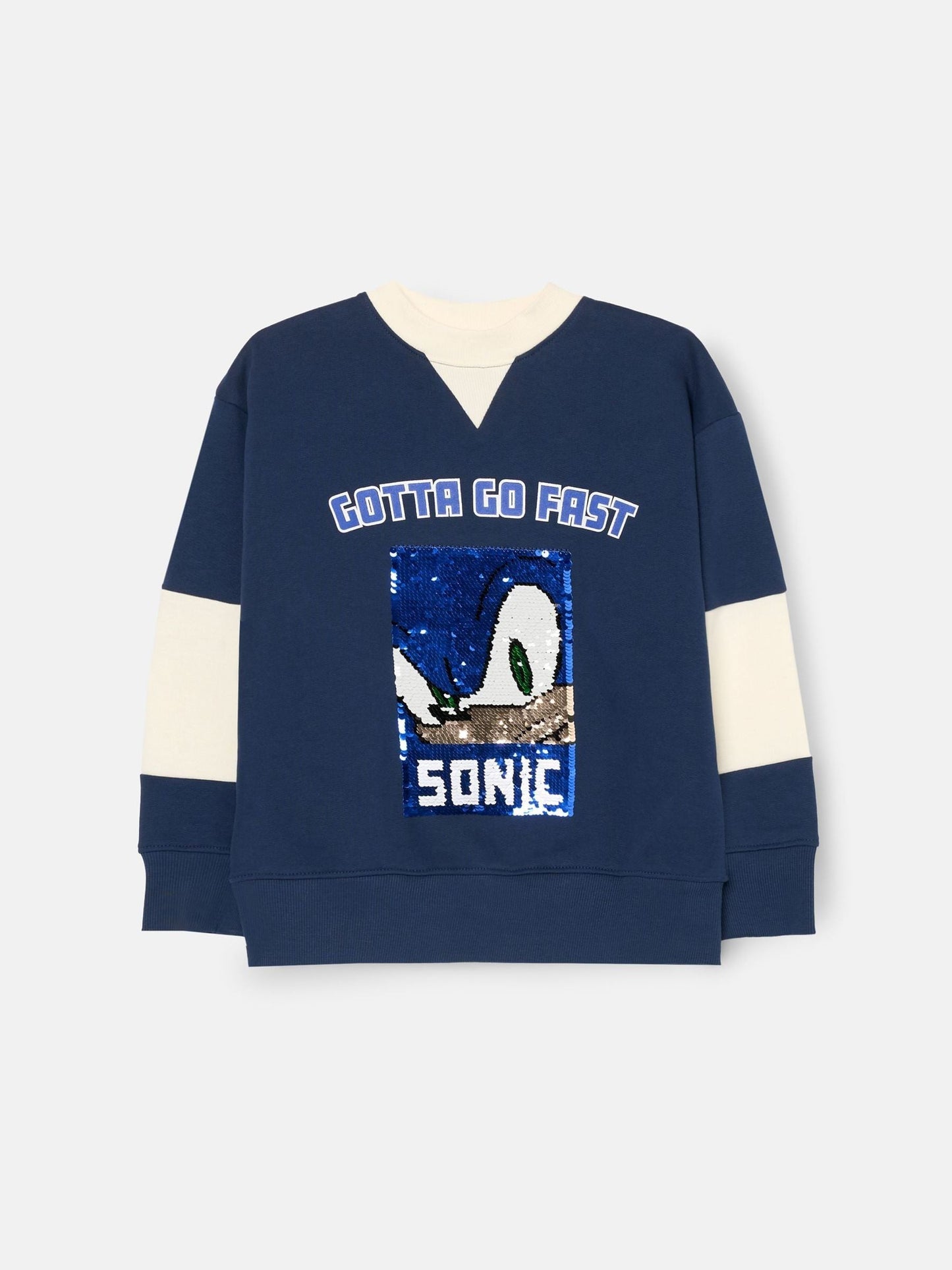 Dsiney Kidz - Angel & Rocket Blue Sonic Varsity Sequin Sweatshirt image 5