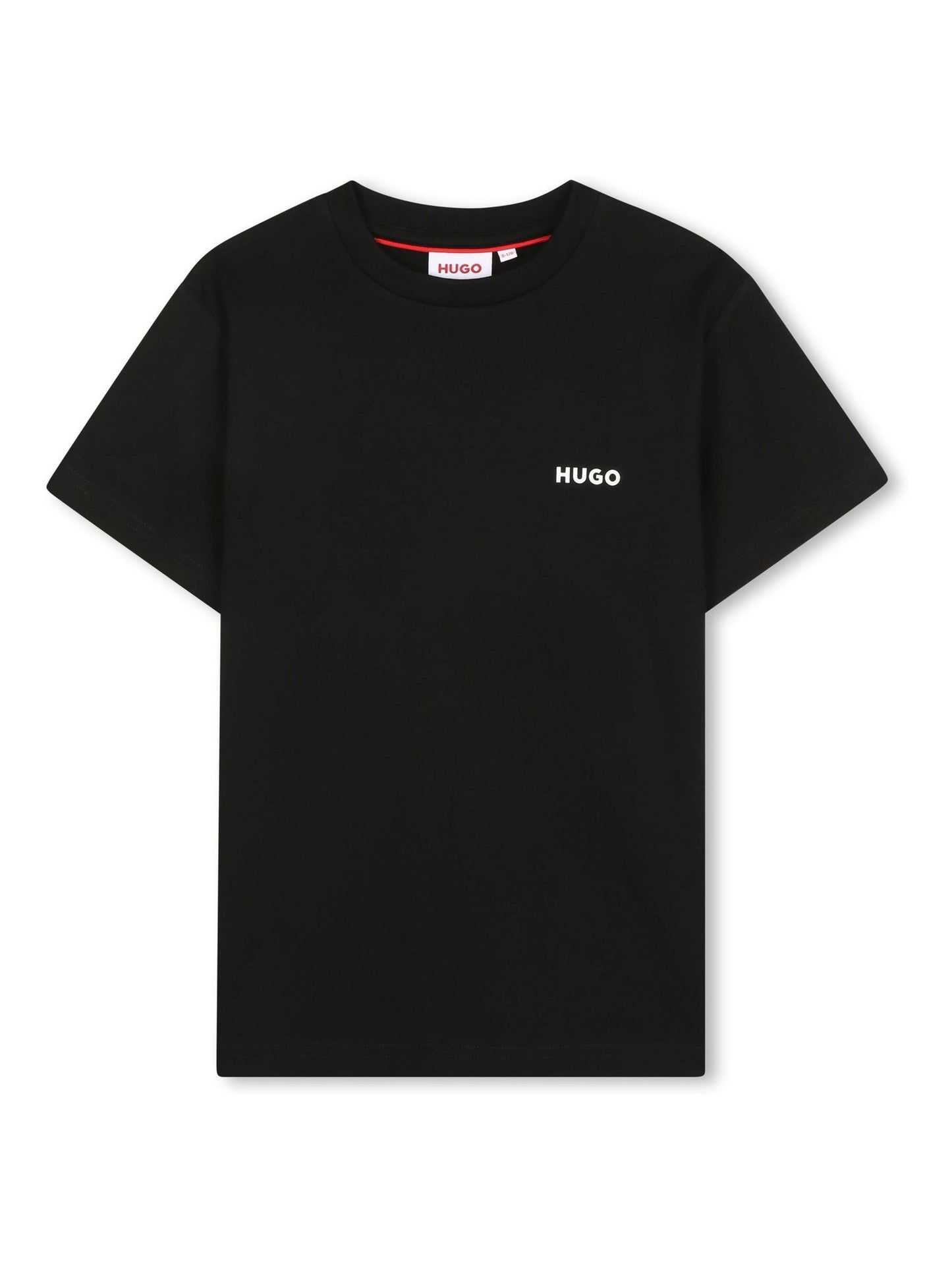 HUGO Black Logo Crew Neck Short Sleeve T-Shirts 2 Pack image 5