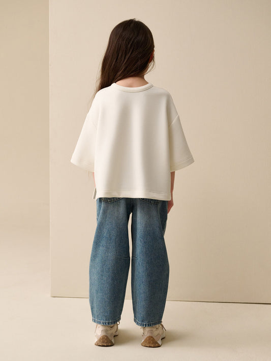Dsiney Kidz - Ecru Supersoft Oversized Boxy T-Shirt (3-16yrs) image 2