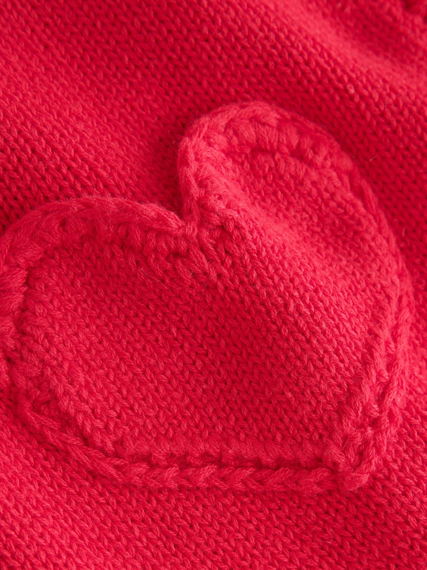 Dsiney Kidz - Red Heart Crochet Pocket Heart Pocket Button Through Baby Cardigan (0mths-2yrs) image 7