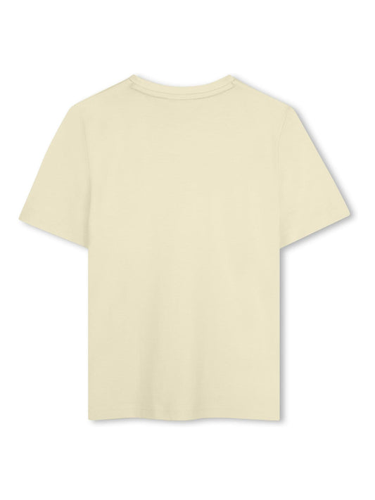 BOSS Cream Logo Short Sleeve T-Shirt image 2