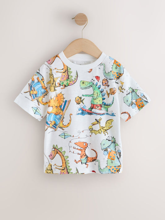 Multi Short Sleeve Graphic T-Shirts 3 Pack (3mths-7yrs) image 2