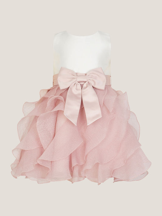 Dsiney Kidz - Monsoon Pink Baby Lace Cancan Ruffle Dress image 2