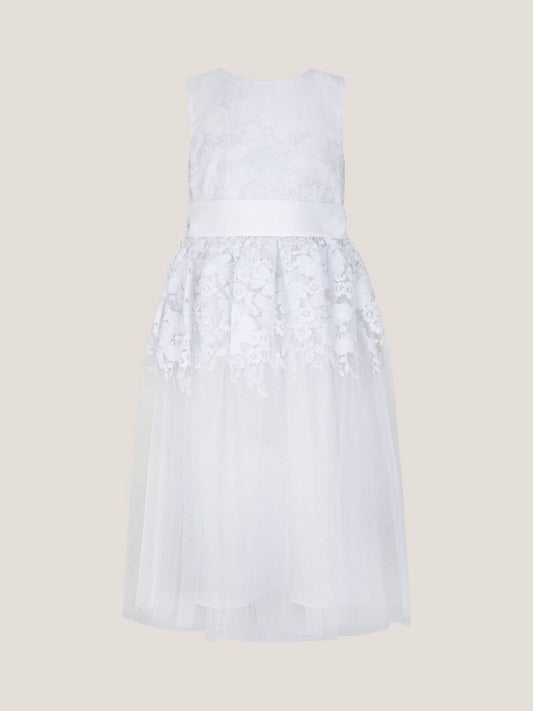 Dsiney Kidz - Monsoon White Communion Felicity Floral Embroidered Dress image 2