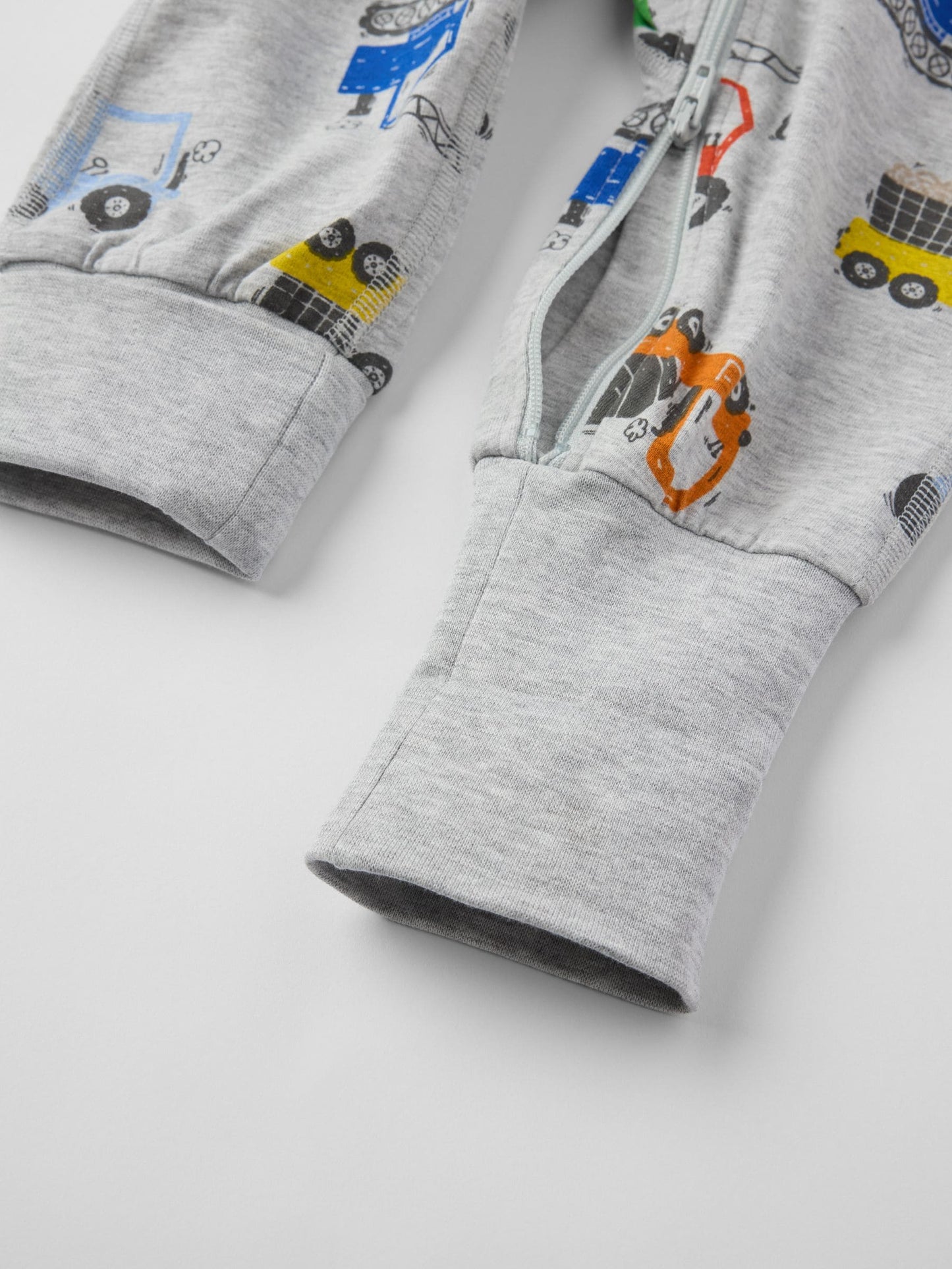 Polarn O. Pyret Grey Printed Sleepsuit image 3