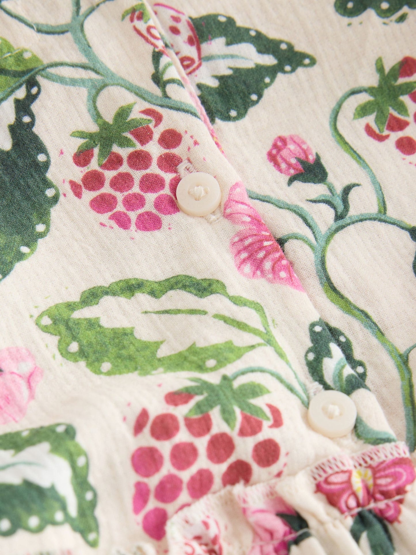 Pink / White Cath Kidston Baby Woven Romper image 8