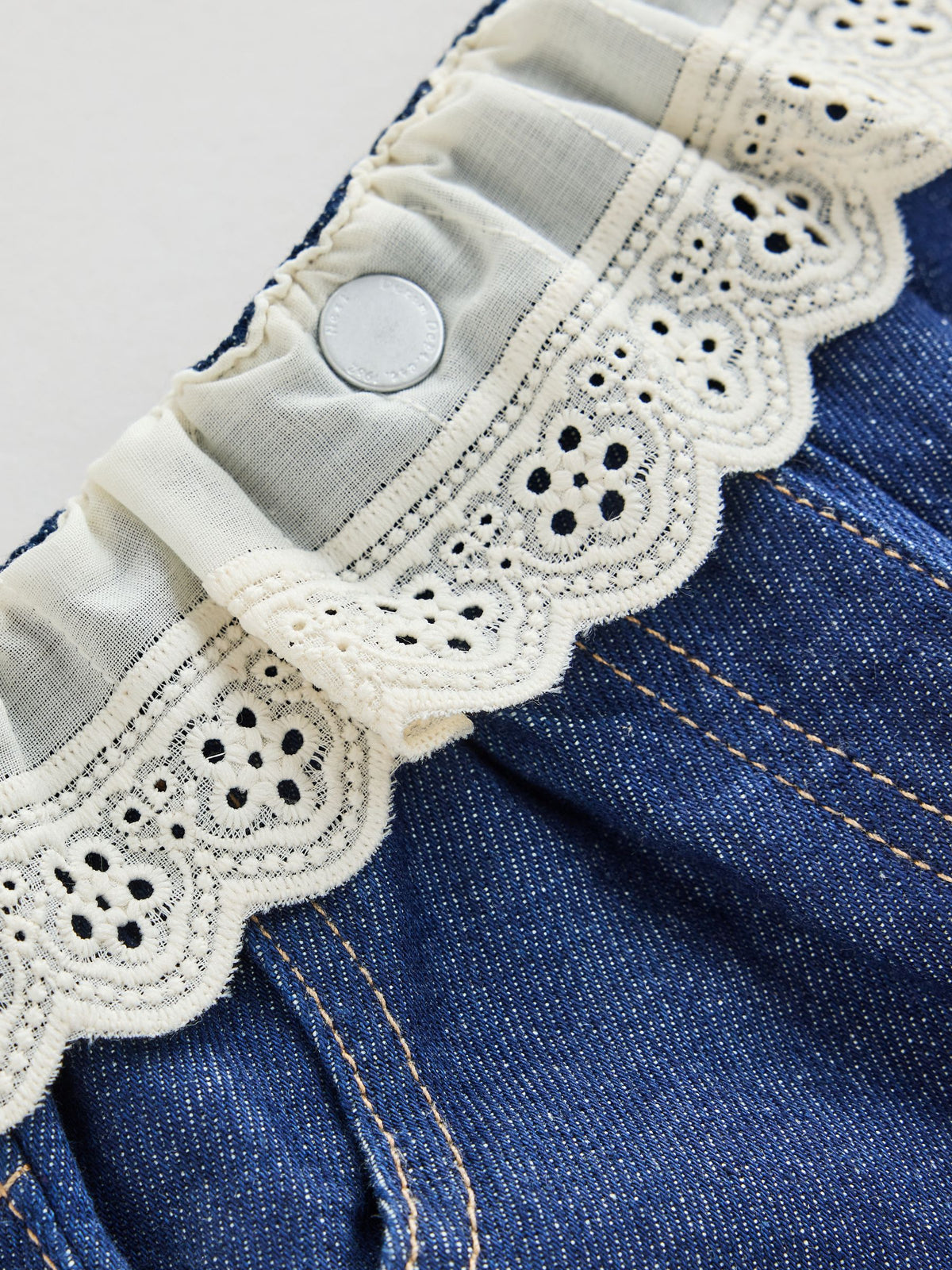 Peplum Dark Wash Wide Leg Jeans (3mths-7yrs) - image 8