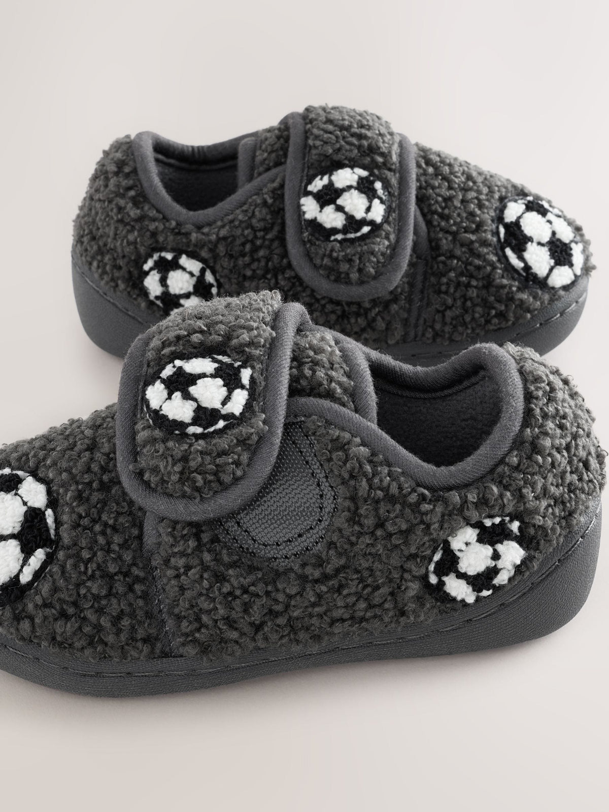 Dsiney Kidz - Grey Football Touch Fastening Cupsole Slippers image 5