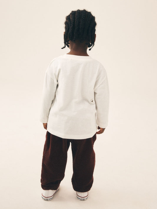 Dsiney Kidz - White Hamish Watercolour Long Sleeve Christmas T-Shirt (3mths-7yrs) image 2