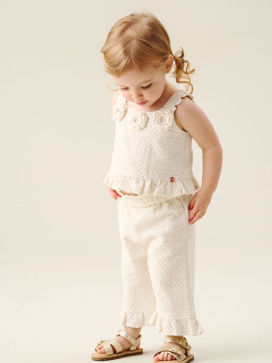 Dsiney Kidz - Angel & Rocket Cream Rita Bow Crochet Frill Set image 2