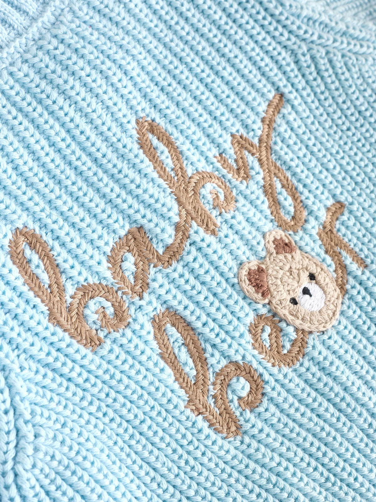 Blue Embroidered Bear Cardigan (0mths-2yrs) - image 5
