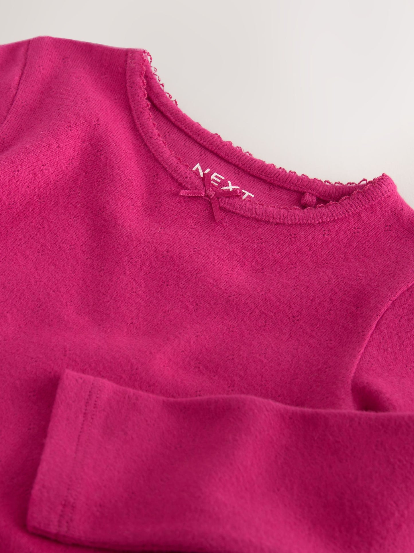 Dsiney Kidz - Pink Berry Long Sleeve Pointelle Top (3mths-7yrs) image 8
