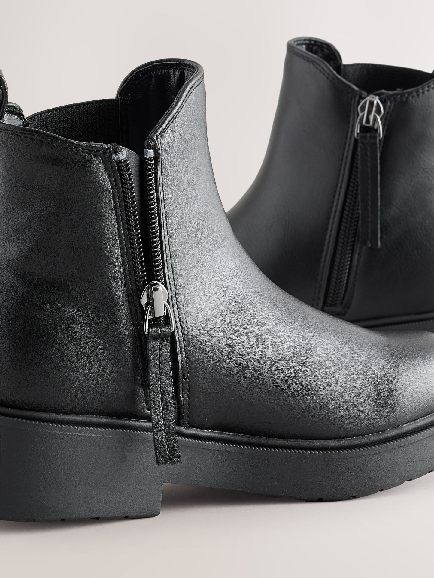 Black Standard Fit (F) Chelsea Ankle Boots image 5