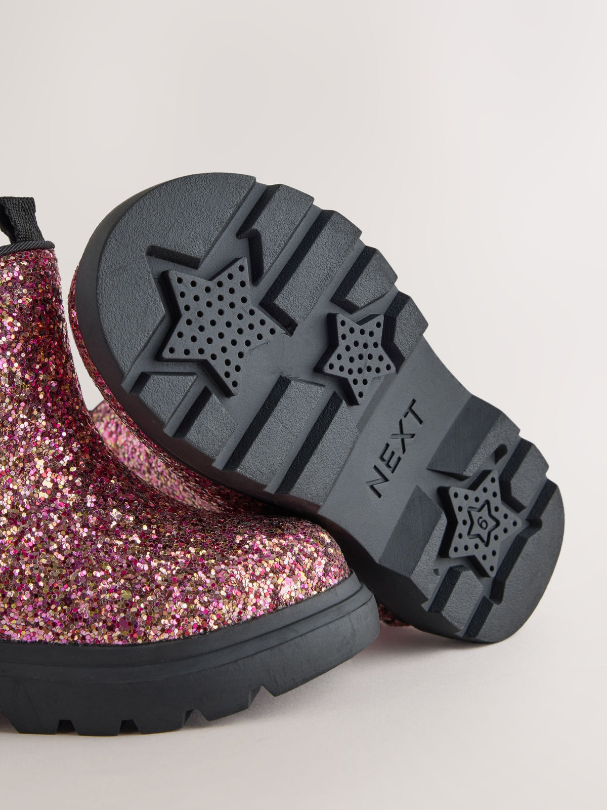 Dsiney Kidz - Multi Pink Glitter Chelsea Chunky Ankle Boots image 5