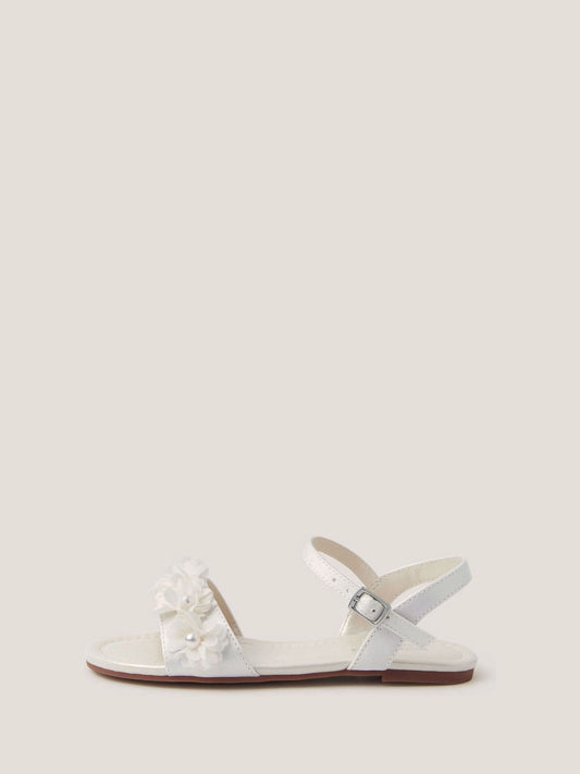 Dsiney Kidz - Monsoon Cream Pearl Flower Sandals image 2