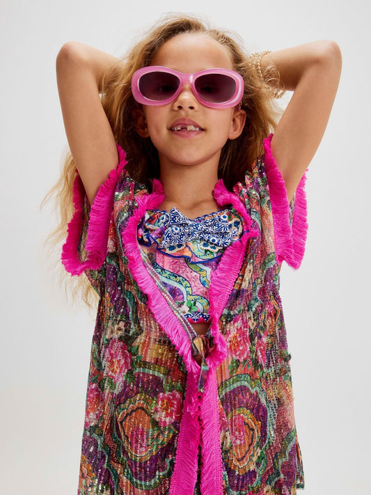 Dsiney Kidz - River Island Purple Del Maar Sequin Kaftan image 2