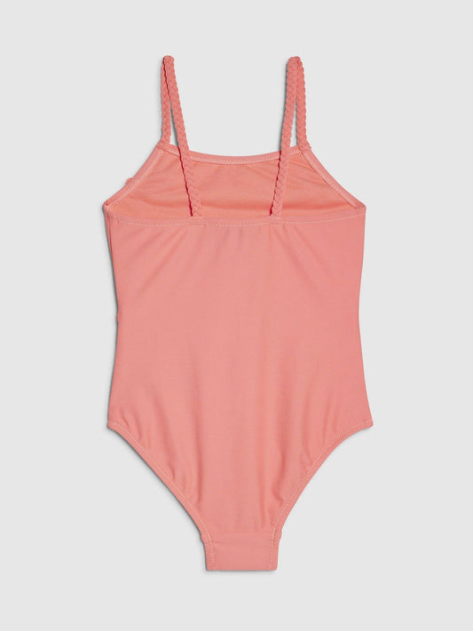 Dsiney Kidz - River Island Coral Pink 3D Flower Swimsuit image 2