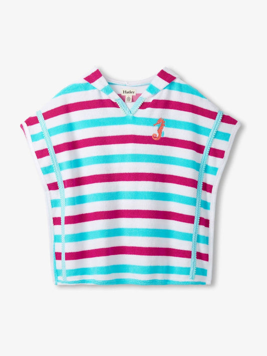 Dsiney Kidz - Hatley White Beach Stripes Hooded Beach Cover Up image 2