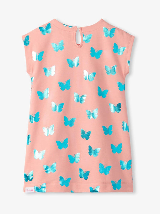 Dsiney Kidz - Hatley Pink Glitter Butterfly Slouchy Dress image 2
