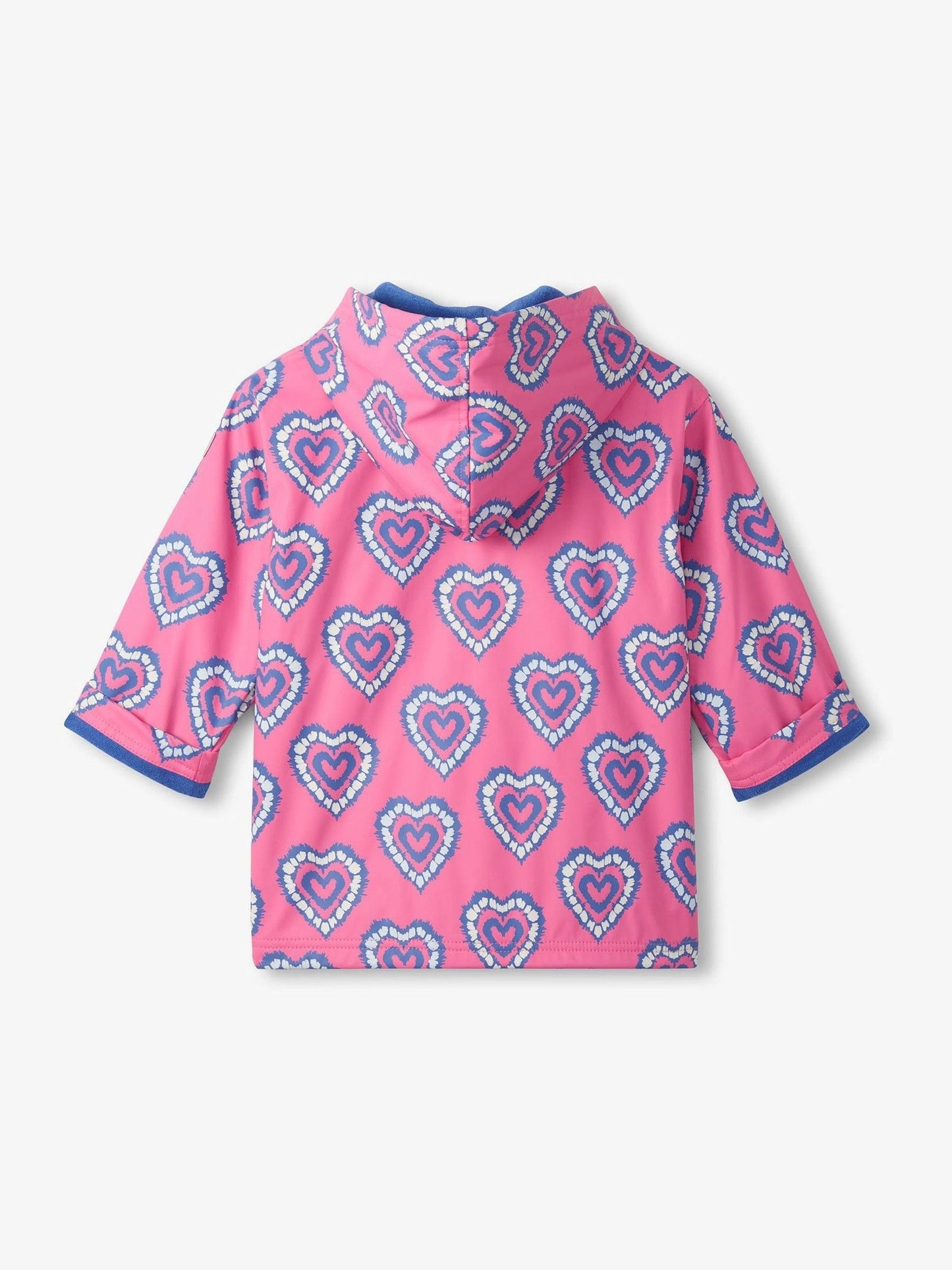 Dsiney Kidz - Hatley Pink Heart Burst Colour Change Zip-Up Rain Coat image 4