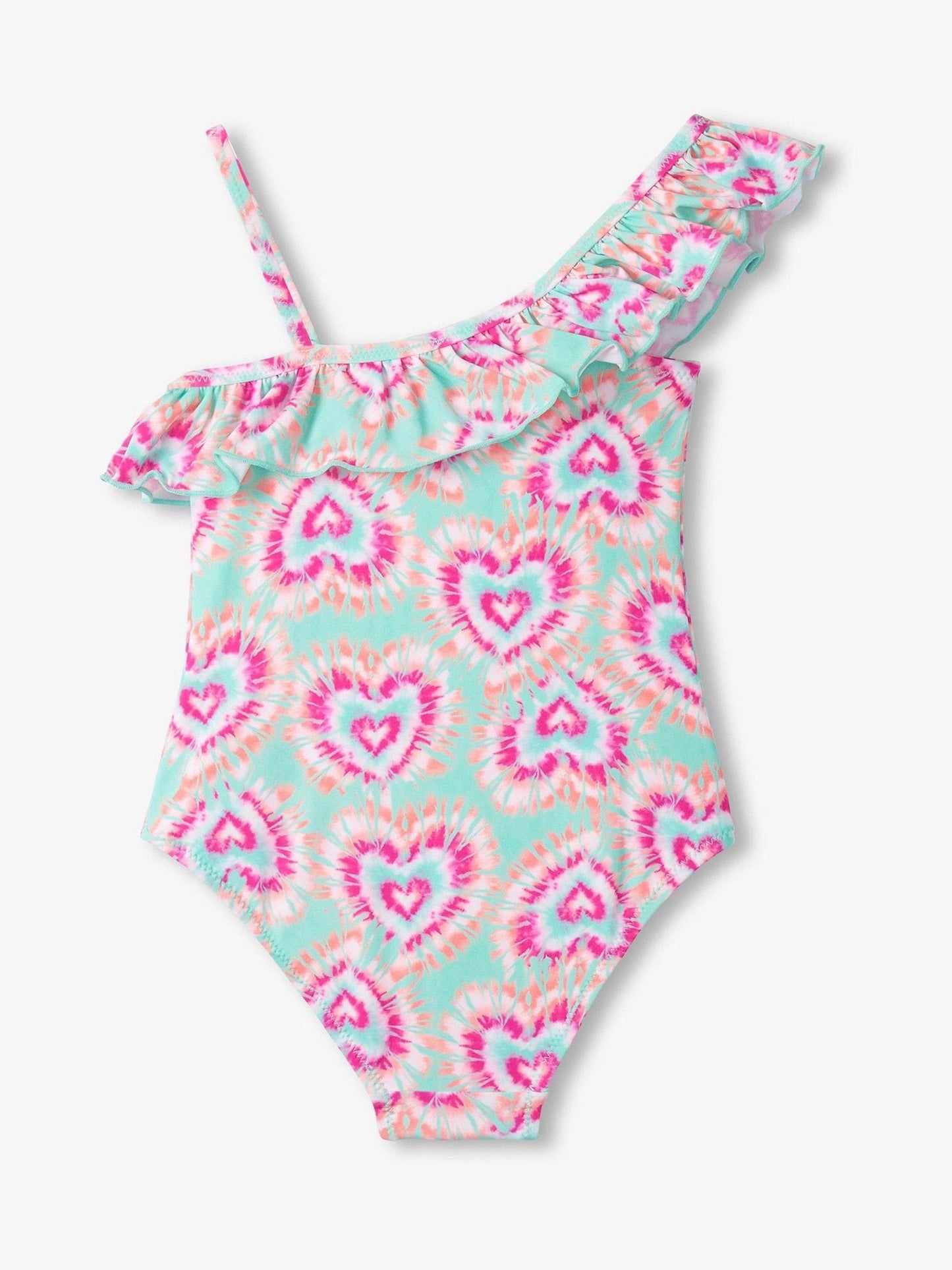 Hatley Green Glow Hearts Ruffle Trim Swimsuit image 3