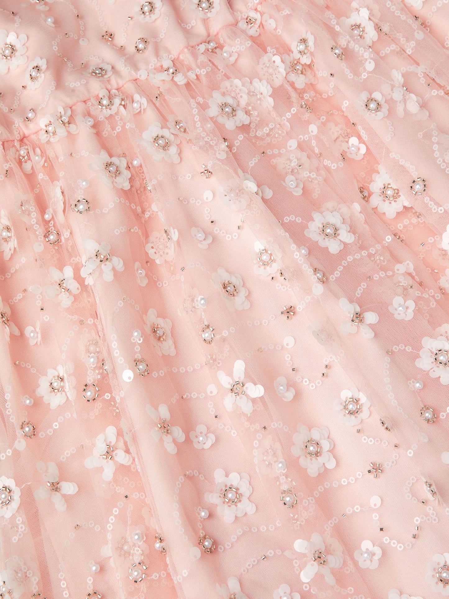 Monsoon Pink Latifa Floral Embellished Party Dress image 4