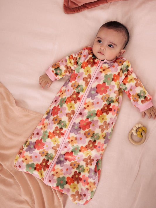 Disney Kidz - Multi Floral 2.5 Tog Fleece Baby Sleep Bag image 1