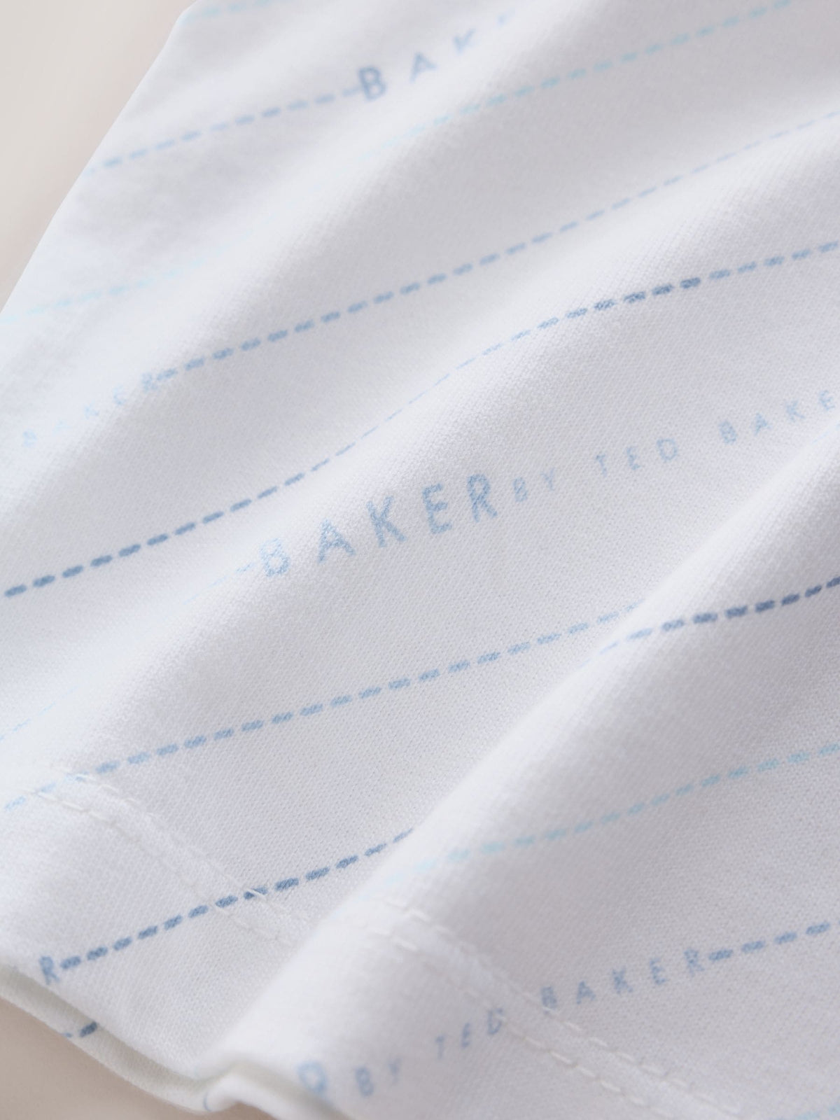 Baker by Ted Baker Blue Textured Dungaree and Polo Shirt Set - image 9