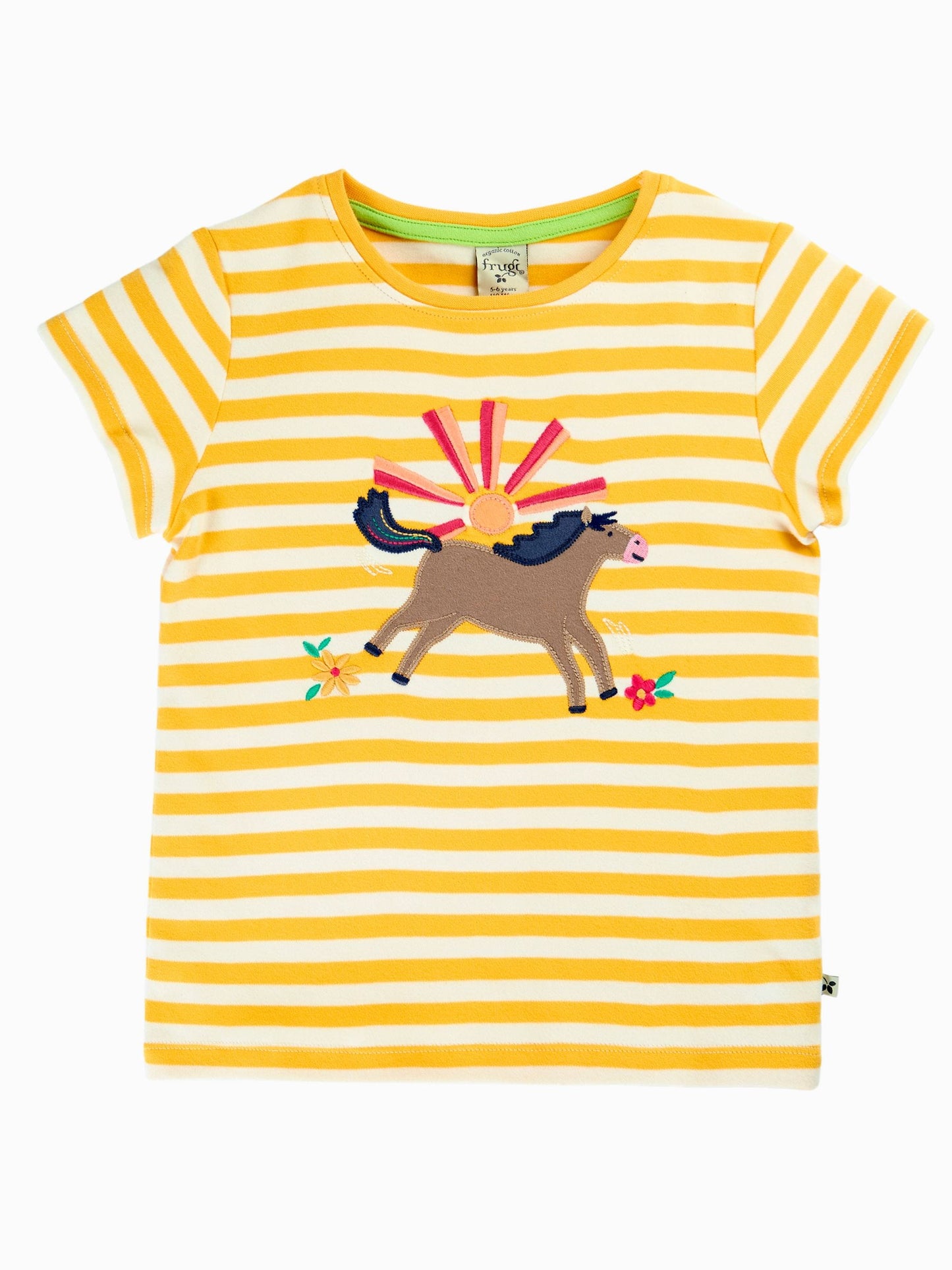 Frugi Yellow Camille Appliqué T-Shirt image 4