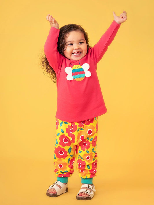 Frugi Pink Caris Applique Top image 2