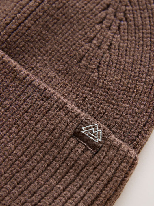Dsiney Kidz - Chocolate Brown Knitted Beanie Hat (1-16yrs) image 2
