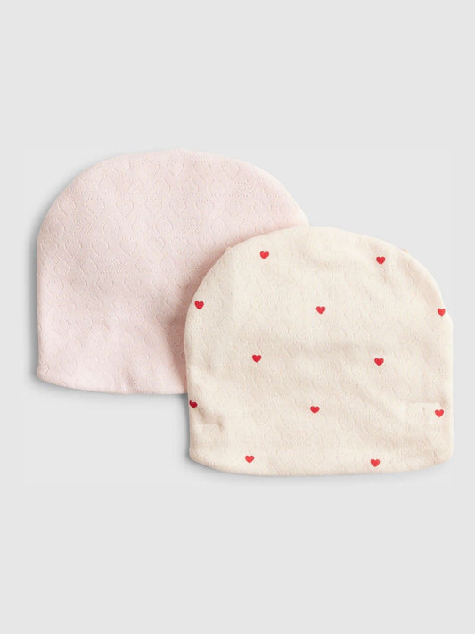 River Island Pink Floral Turban Set 2 Pack image 2