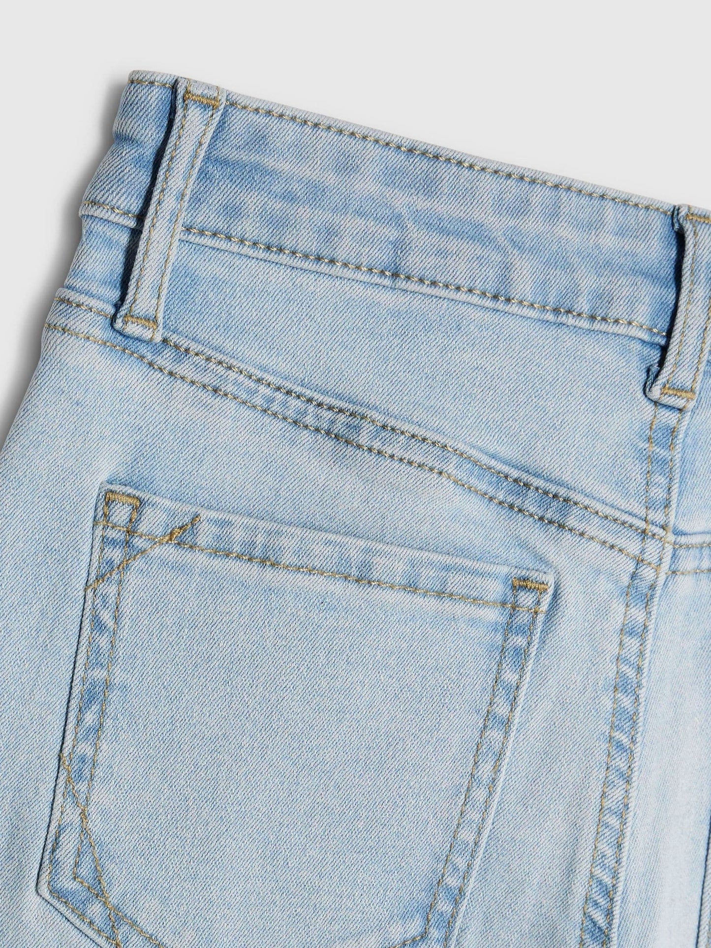 Dsiney Kidz - River Island Light Blue Heart Keychain Flare Jeans image 4