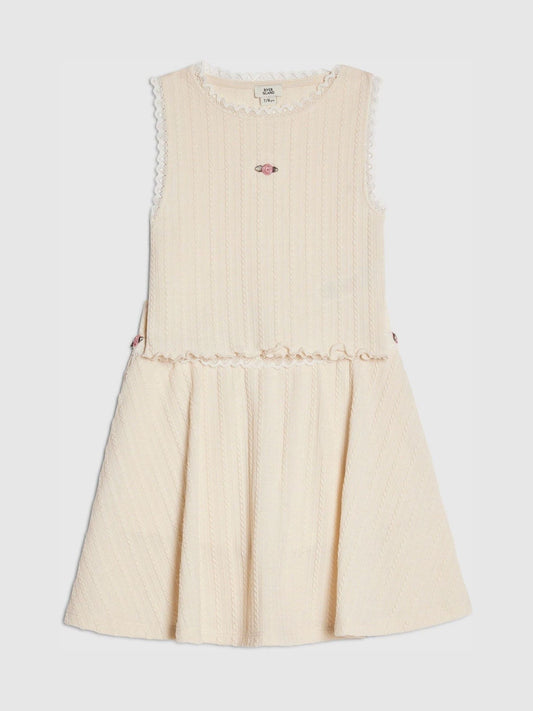 Dsiney Kidz - River Island Cream Woven Top & Skirt Set image 2