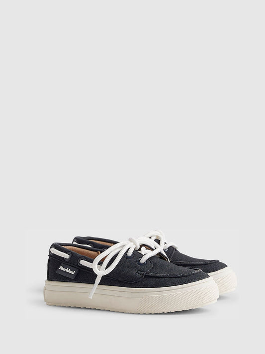 River Island Blue Lace Up Boat Shoes image 2