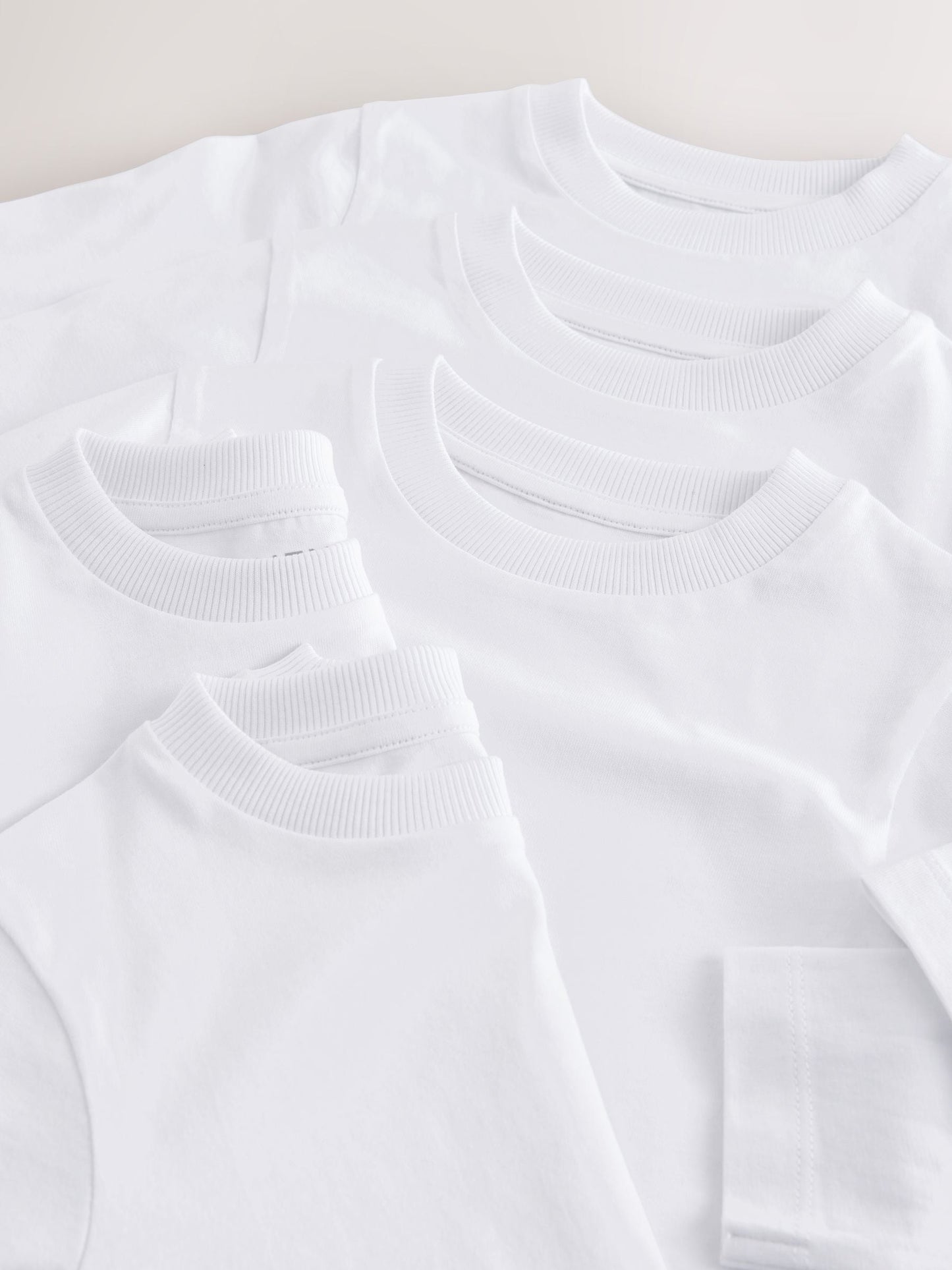 Dsiney Kidz - White 5 Pack Long Sleeve T-Shirts 5 Pack (3mths-7yrs) image 9
