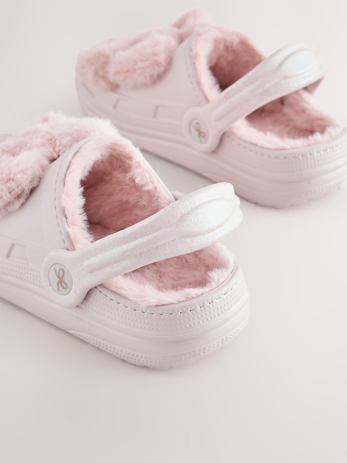 Pink Bow Fur Lined Slipper Clogs image 5