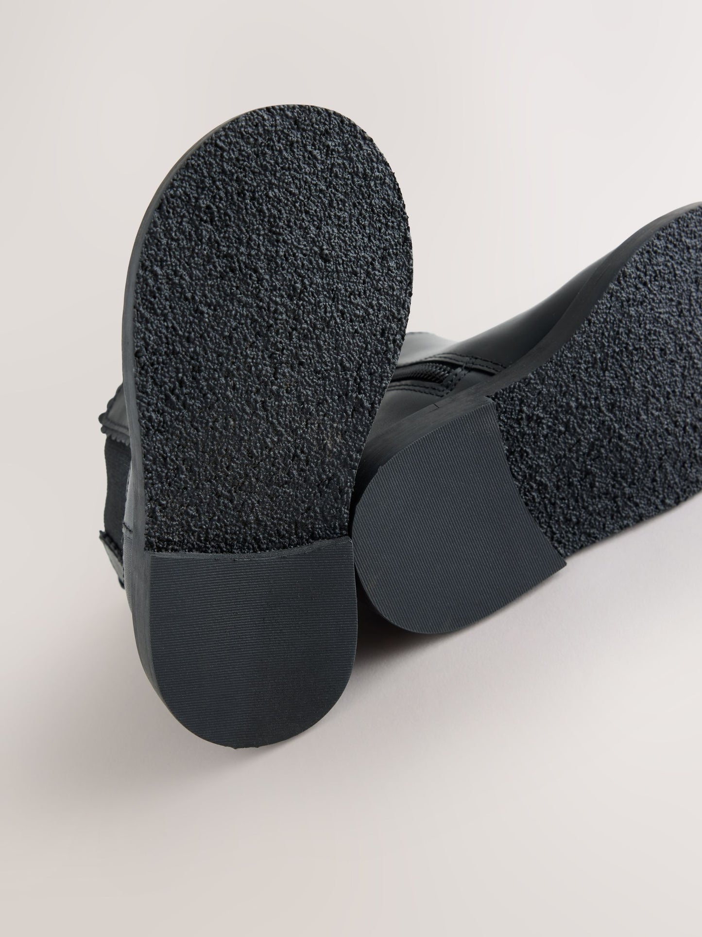 Black Leather Chelsea Ankle Boots image 5