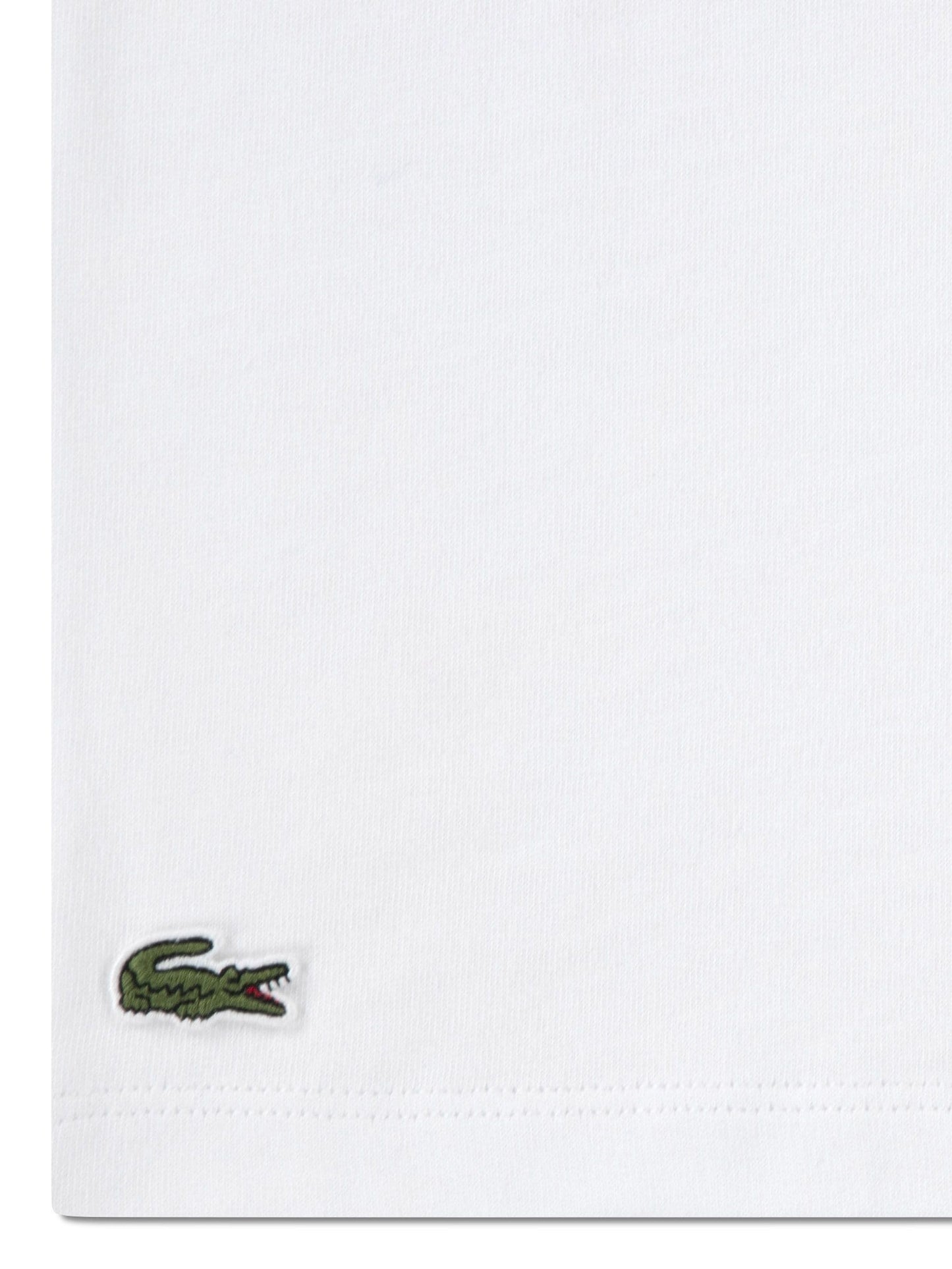 Lacoste White Croc Grid T-Shirt image 7
