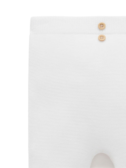 Purebaby White Textured Leggings image 2