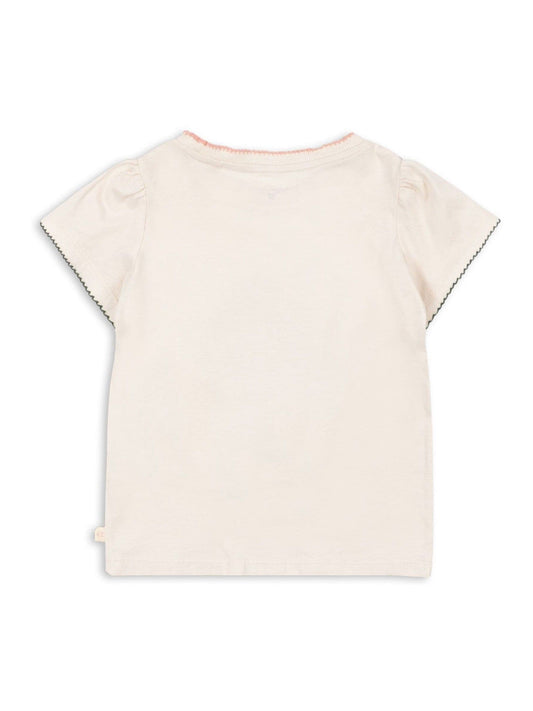 Konges Sløjd Cream Famo Ice Cream Graphic Puff Sleeve T-Shirt image 2