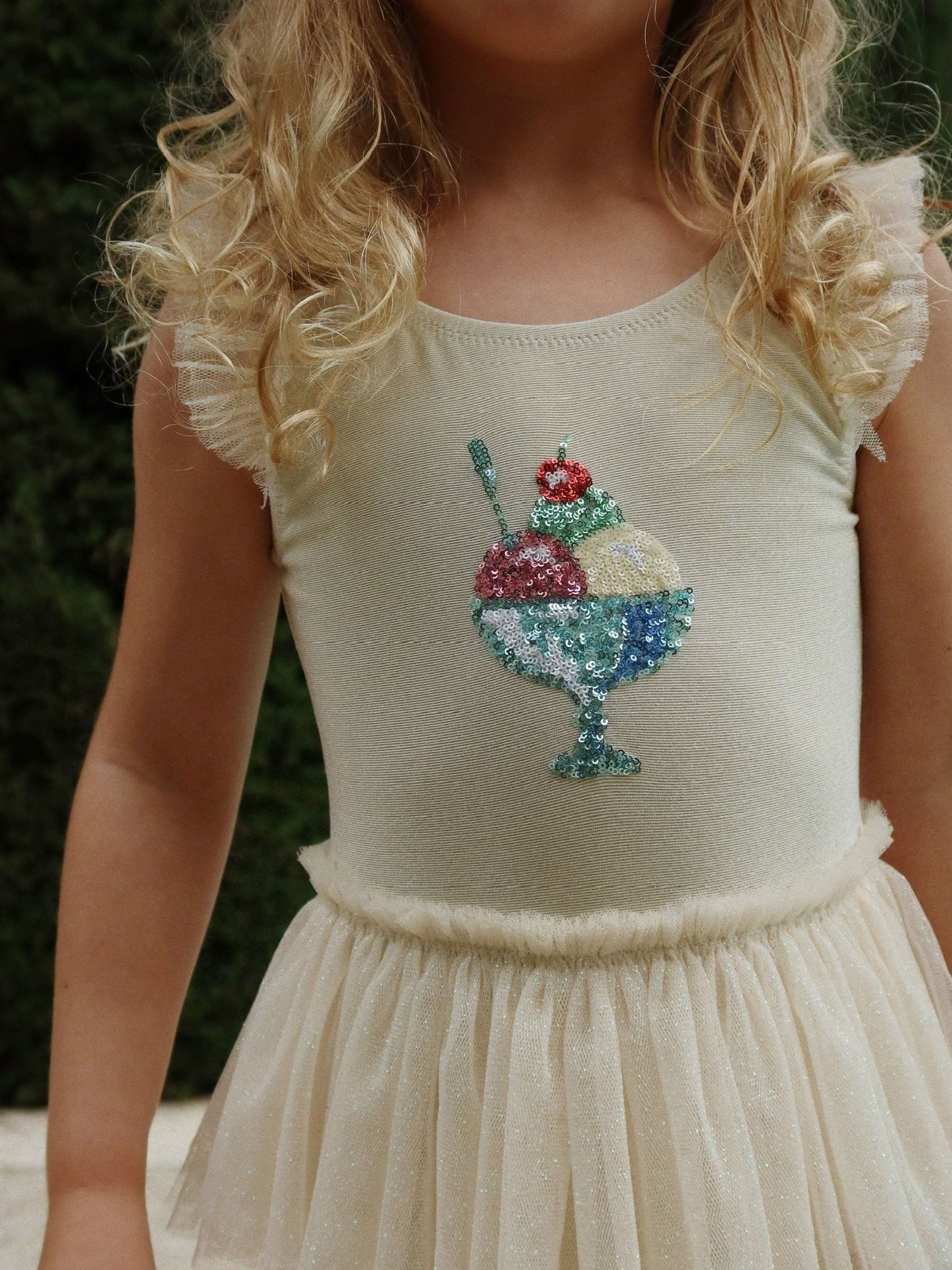 Konges Sløjd Cream Amandine Glitter Ice Cream Swimsuit image 6