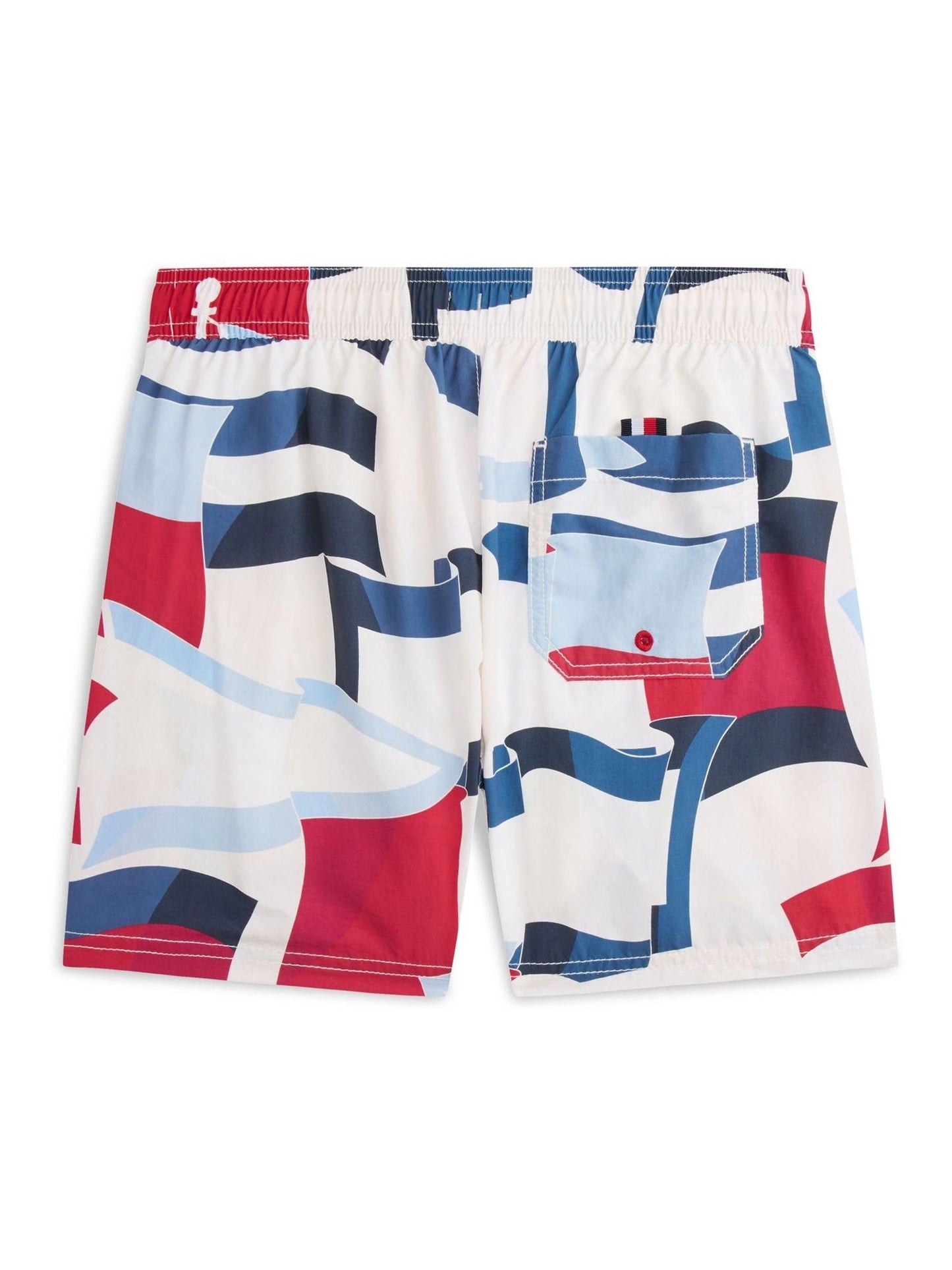 Tommy Hilfiger Blue Medium Drawstring Print Swim Shorts image 2