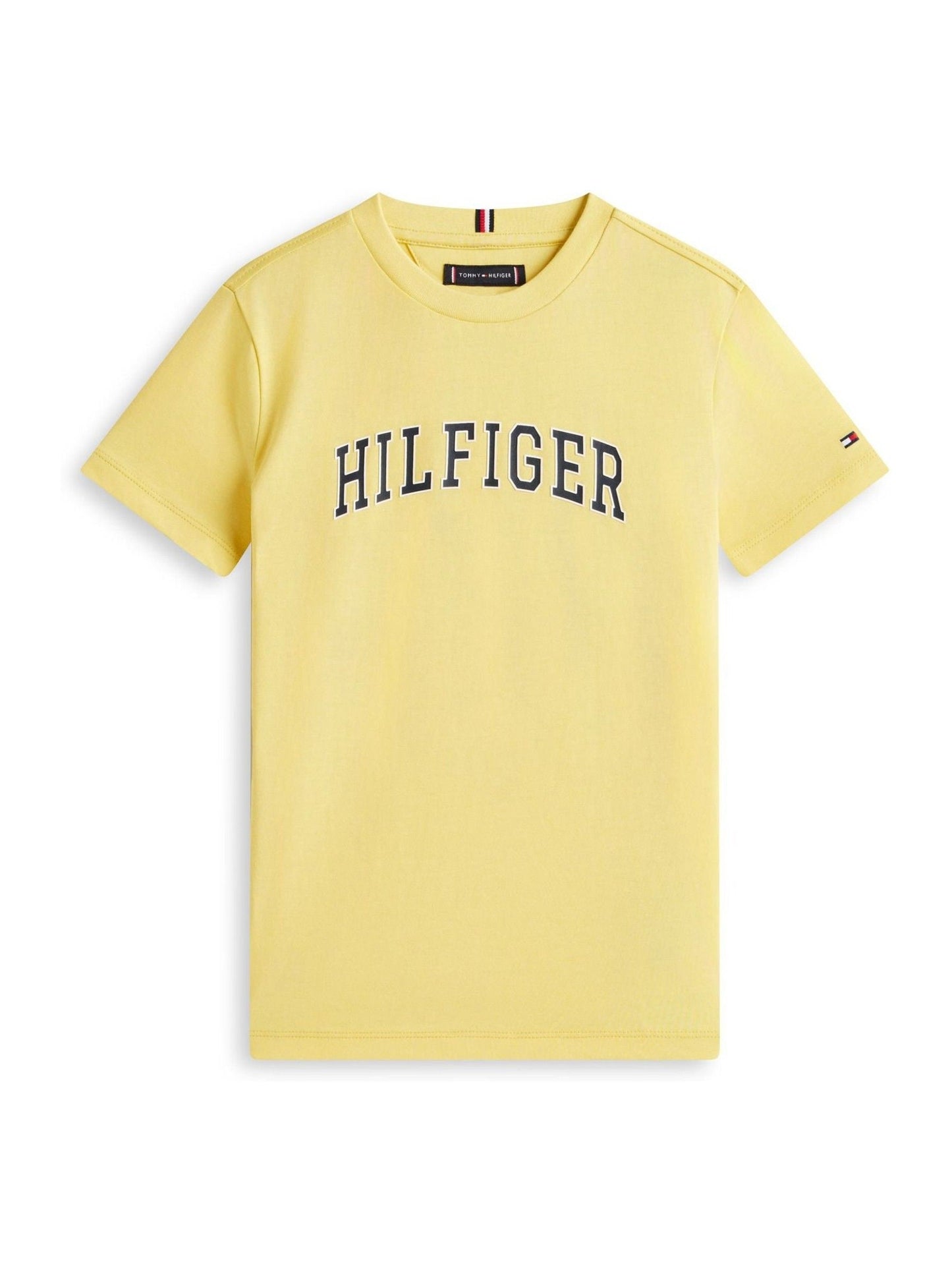 Tommy Hilfiger Yellow Logo Crew Neck Jersey T-Shirt image 5